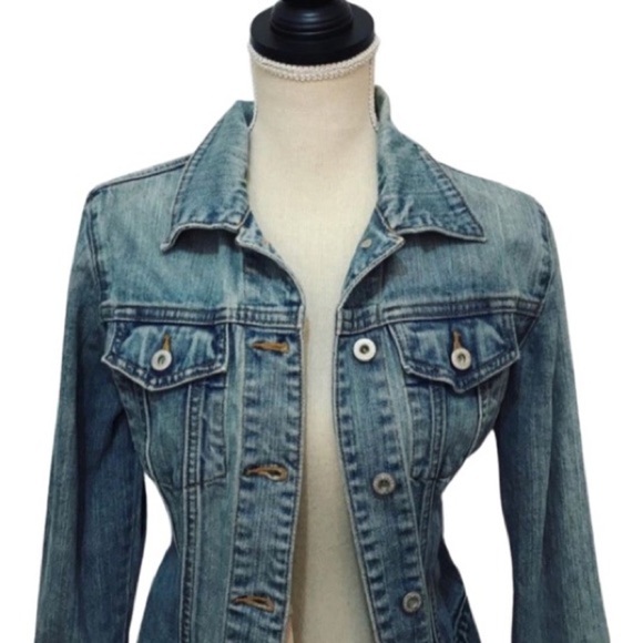 Vintage 90s Gap Light Washed Denim Jacket Size Medium - Picture 2 of 9